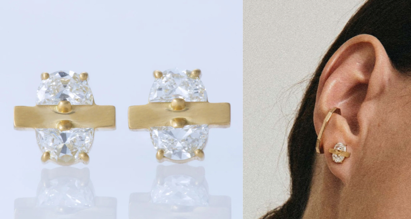 ENEY（エネイ）ゴールドのピアス