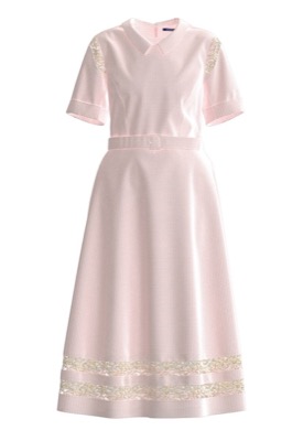 RUMARRY(ルマリー)ピンクのレースワンピース