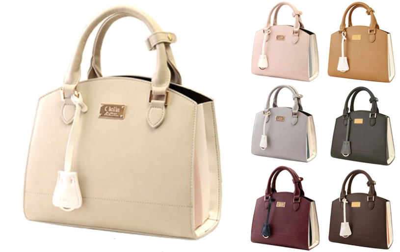 Clelia(クレリア)ベージュのハンドバッグ