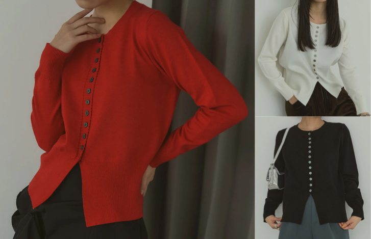 LIENCOEUR(リアンクール)赤いカーディガン