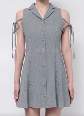 EATME(イートミー)グレー系のミニワンピース
