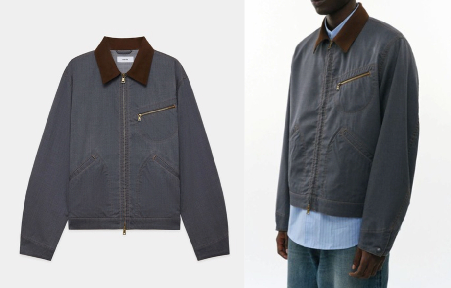 markawareブルーのワークジャケット