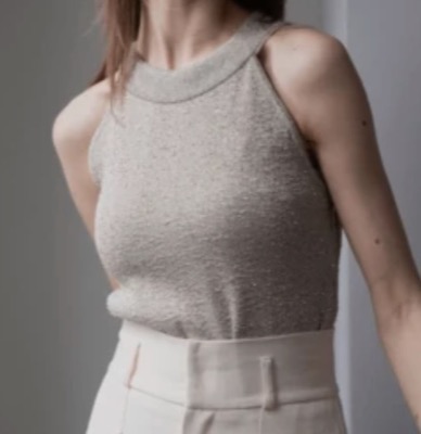 maison de Dolce.（メゾン ド ドルチェ）ベージュのタンクトップ