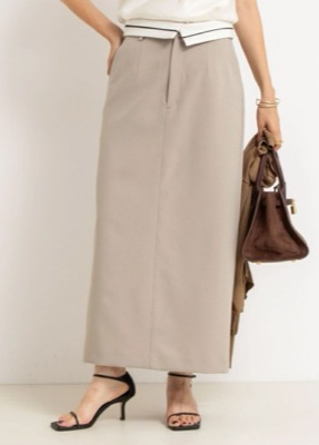 NOLLEY'S sophi（ノーリーズソフィー）ベージュのロングタイトスカート