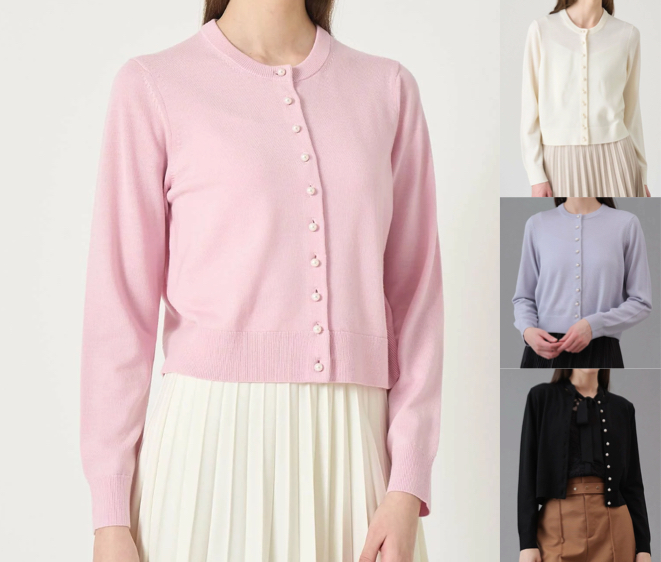ANAYI（アナイ）ピンクのカーディガン