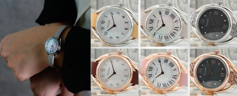 MATOW（マトウ）シルバーxグレーの腕時計