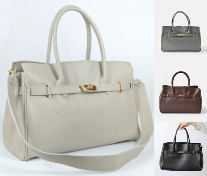 AULENTTI（オウレンティ）ライトグレーのトートバッグ