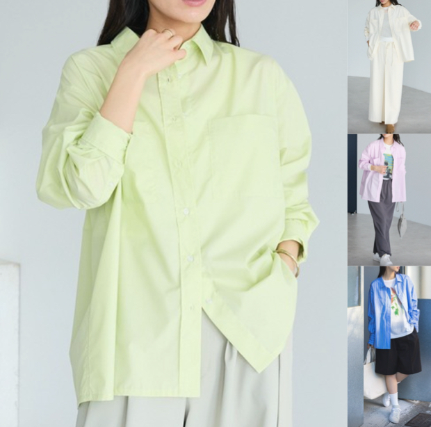 CRAFT STANDARD BOUTIQUEライトグリーンのシャツ