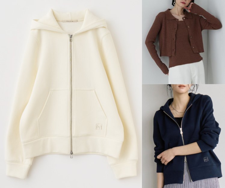 stolaホワイトのパーカー