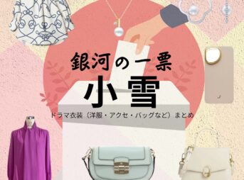 小雪【銀河の一票】ドラマ衣装（星野桃花役）着用ファッション全話まとめ！洋服 バッグ アクセなどの衣装協力ブランドは？ドラマ【銀河の一票（ぎんがのいっぴょう）】で小雪（こゆき）さんが演じる星野桃花（ほしのももか）役に衣装協力されているドラマの服装（ファッション・コーデ）の「ブランド」や「購入先」洋服・アクセサリー・バッグ・靴・腕時計など