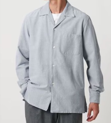 UNITED ARROWS（ユナイテッドアローズ）ライトブルーのオープンカラーシャツ