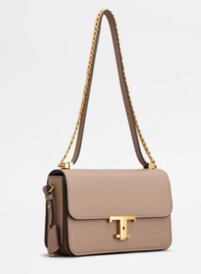 TOD'S（トッズ）ベージュxゴールドのバッグ