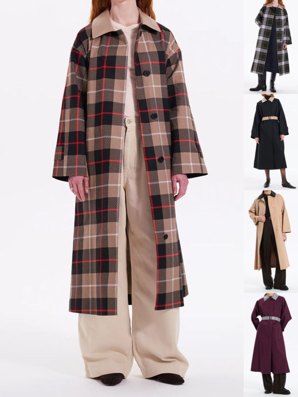 MACKINTOSH（マッキントッシュ）ベージュ系のチェック柄コート