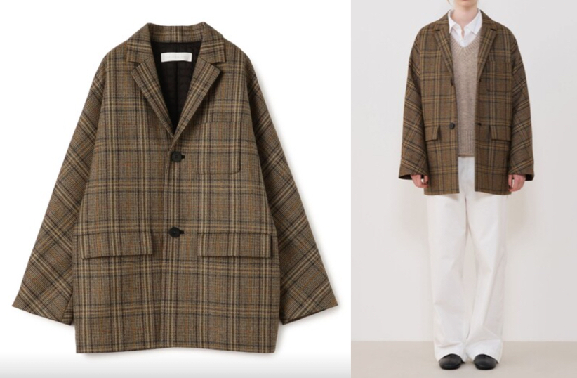 GALERIE VIE（ギャルリー・ヴィー）ブラウンのチェックコート