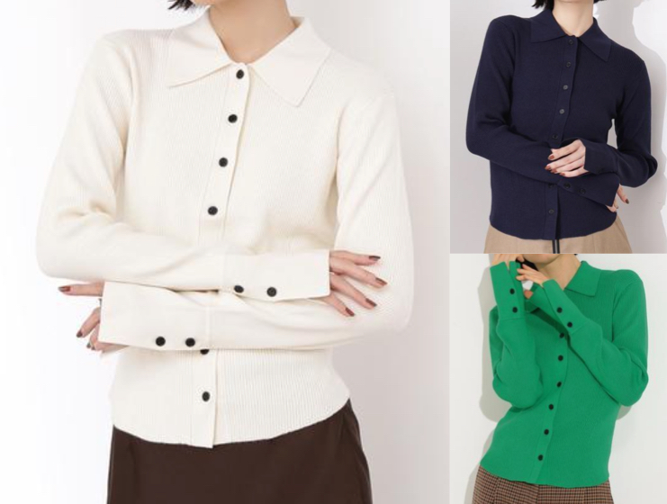 N. Natural Beauty Basic（ナチュラルビューティーベーシック）ホワイトのポロニット