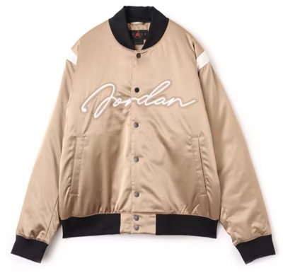 atmos（アトモス）ベージュゴールドのロゴジャケット