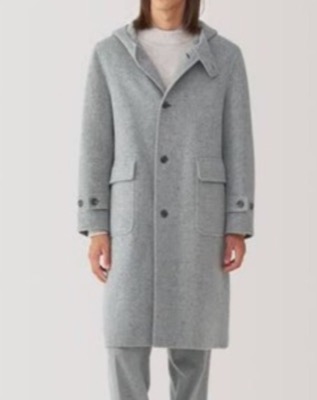 MUJI LABO（ムジラボ）グレーのダッフルコート
