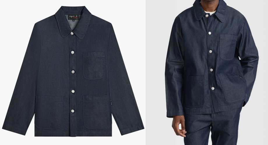 agnes b.(アニエスベー)ネイビーのデニムジャケット