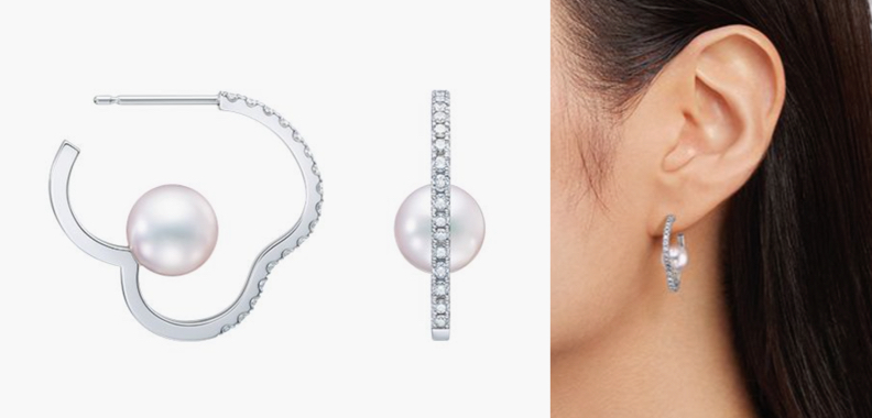 TASAKI(タサキ)シルバーxパールのピアス