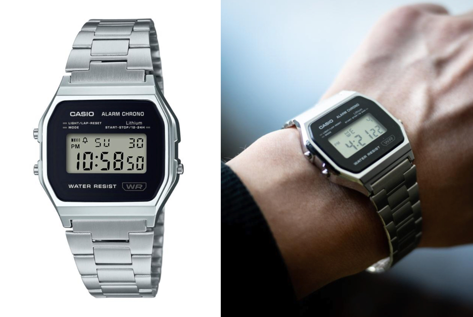 CASIO（カシオ）シルバーのデジタル腕時計