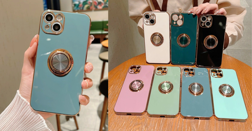 ライトブルーのスマホケース