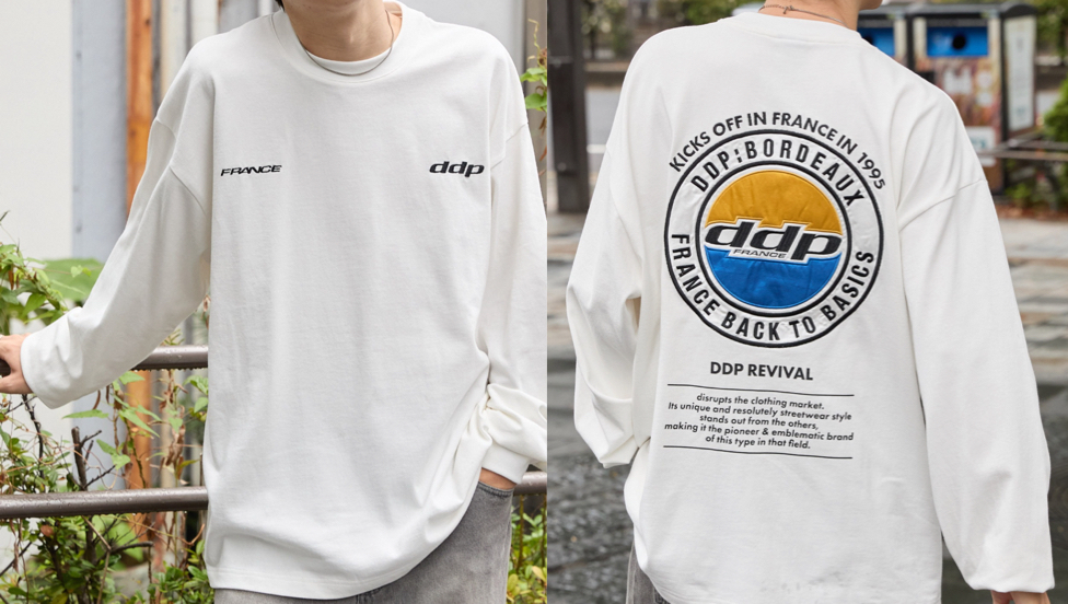 ddp（ディーディーピー）ホワイトのロンT
