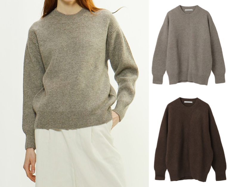 PLAIN PEOPLE(プレインピープル)グレーのニット