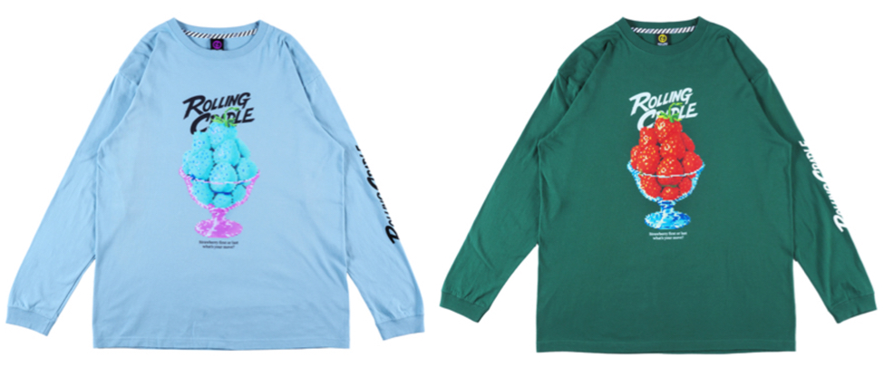 ROLLING CRADLE（ローリングクレイドル）ライトブルーのロンT