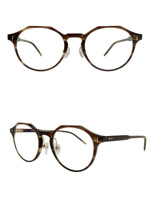 reseeべっ甲デザインのメガネ