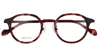 aigan（あいがん）ボルドー系のメガネ