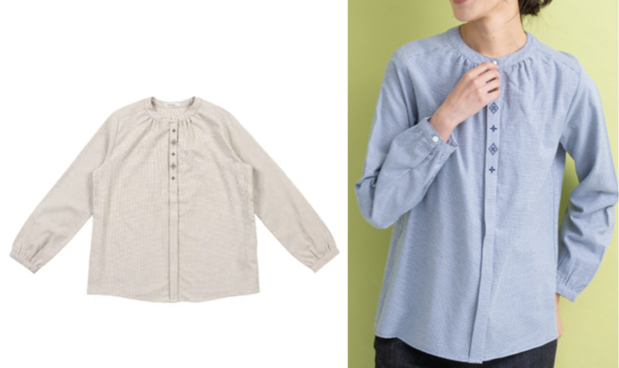 hushpuppiesフロント刺しゅうシャツ