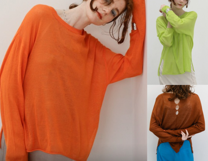 
Katrin TOKYOオレンジのシアーニット