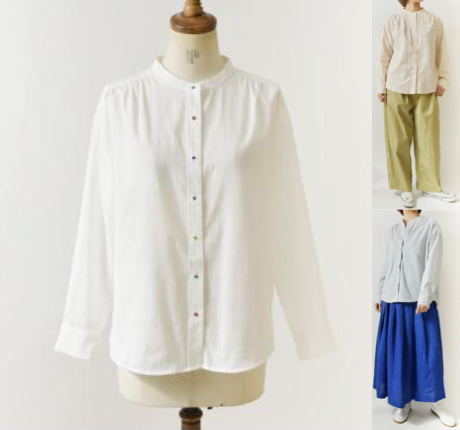 Pont de Chalonsホワイトのブラウス