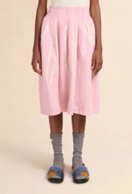 MARNI（マルニ）ピンクのデニムフレアスカート