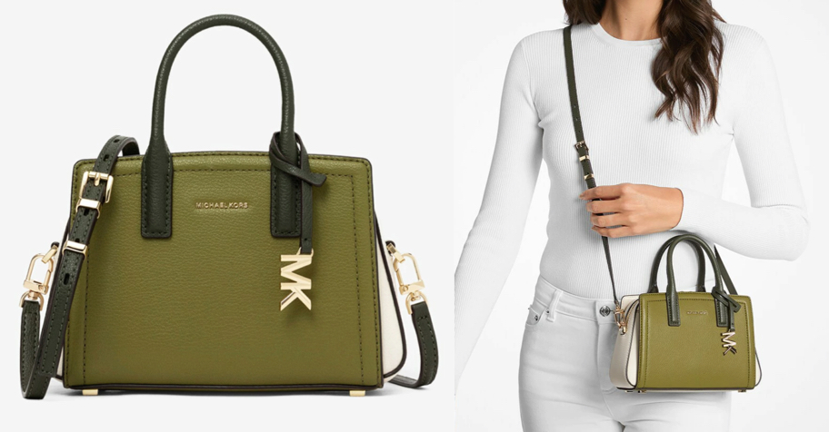 MICHAEL KORS（マイケルコース）グリーンのハンドバッグ