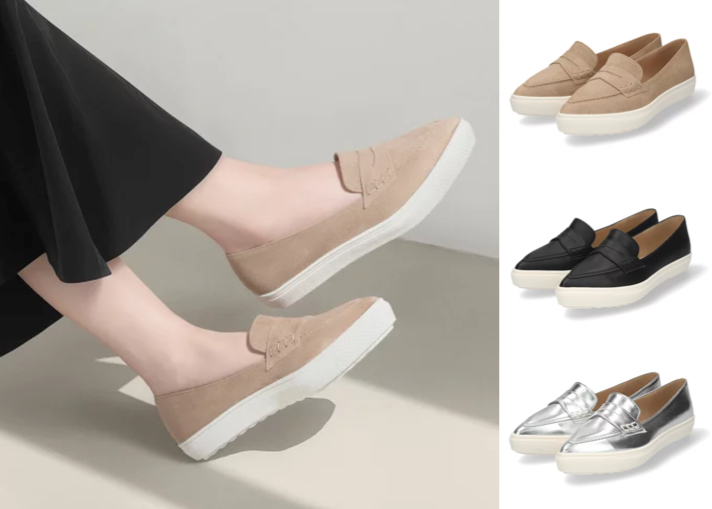 MAMIAN（マミアン）ライトブラウンのスニーカー