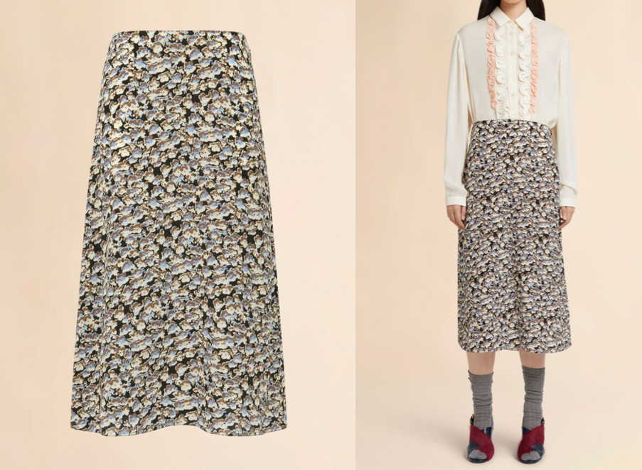 MARNI（マルニ）ブラックのプリントスカート