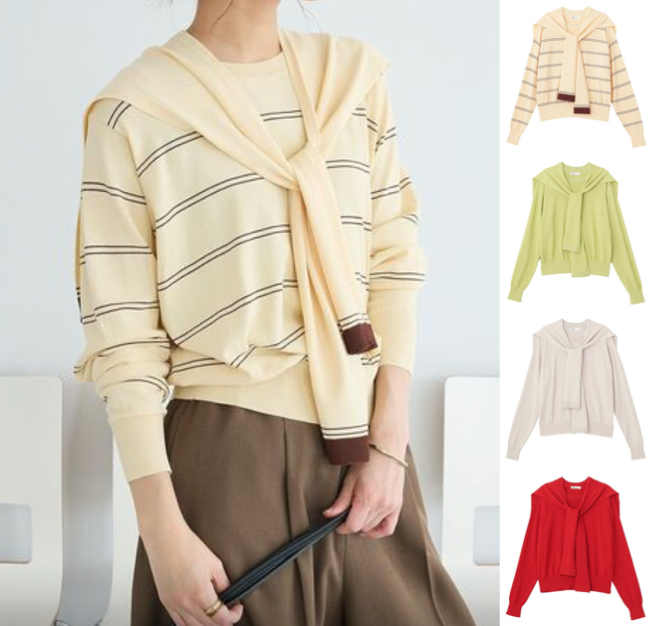 CRAFT STANDARD BOUTIQUE（クラフトスタンダードブティック）アイボリーのボーダーニット