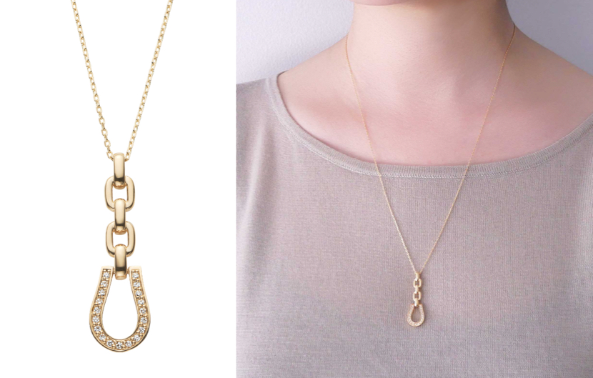 Vendome Aoyama（ヴァンドーム青山）ゴールドxダイヤの馬蹄ネックレス