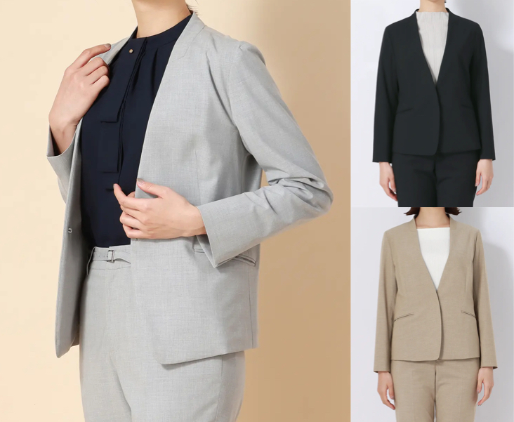 SUIT SQUARE（スーツスクエア）グレーのスーツジャケット