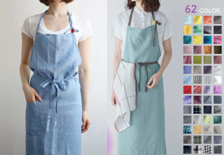 Lino e Lina（リーノエリーナ）ライトブルーのエプロン