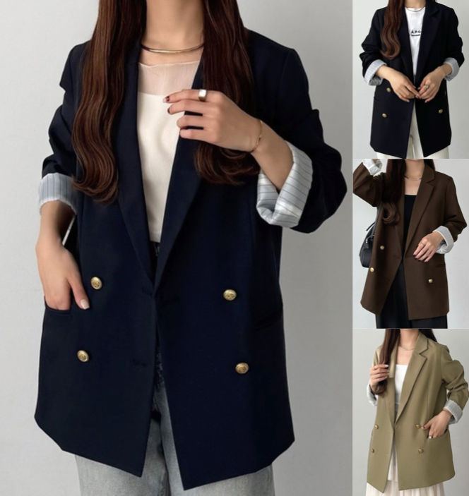 callautia（カラウティア）ネイビーのジャケット