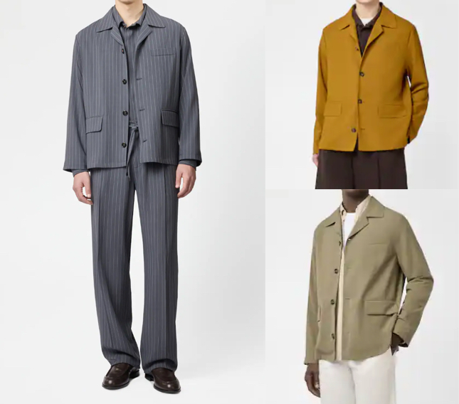 TOD'S（トッズ）グレーのストライプ柄セットアップ