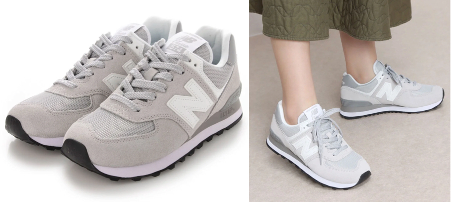 New Balance（ニューバランス）ライトグレーのスニーカー