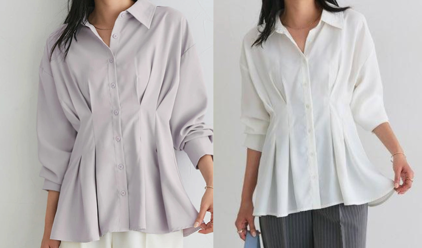 Pierrot（ピエロ）ライトピンクのブラウス