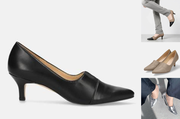 mamianブラックのパンプス