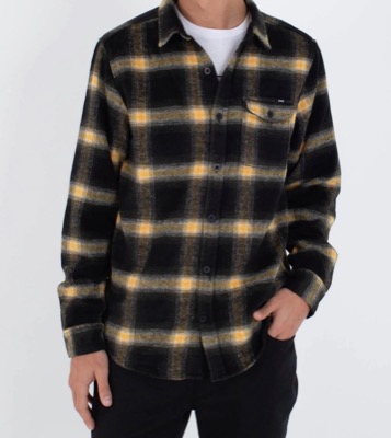 Hurley（ハーレー）ブラックxイエローのチェック柄ジャケット