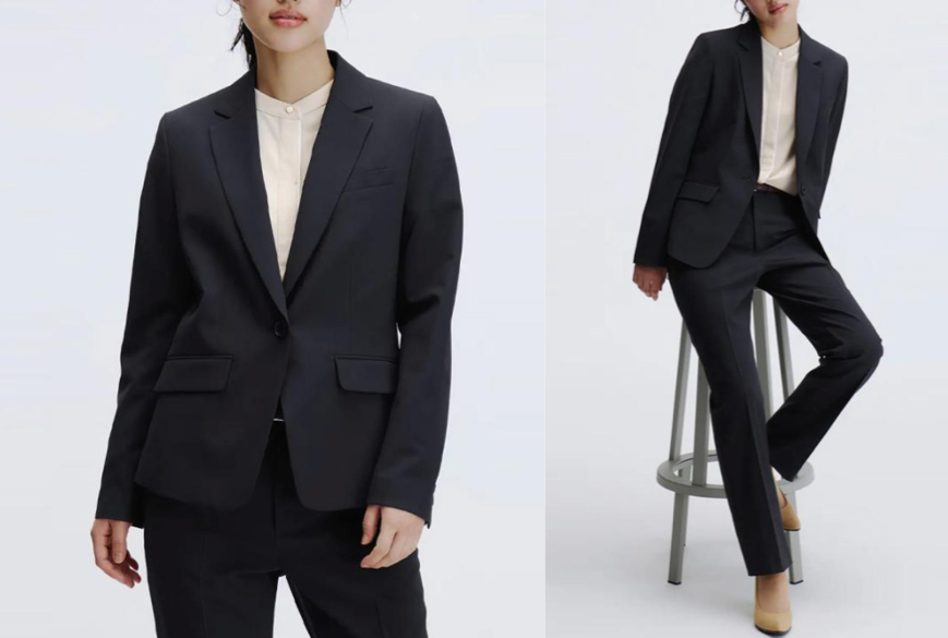 洋服の青山ネイビー系のジャケット