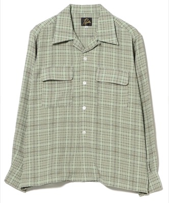 NEEDLES（ニードルズ）グリーンのチェック柄シャツ