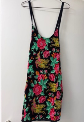 FEILER(フェイラー)ブラックの花柄キャミワンピース